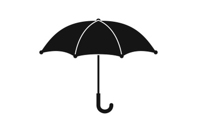 Umbrella icon, simple black style