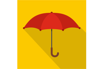 Umbrella icon, flat style