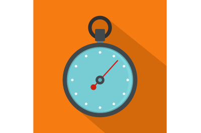 Stopwatch icon, flat style