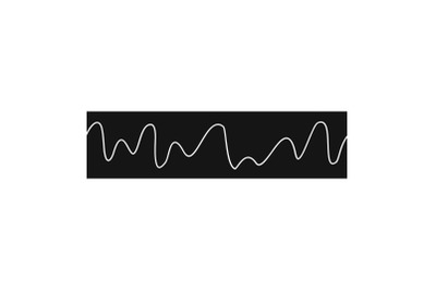 Equalizer sonic icon, simple black style