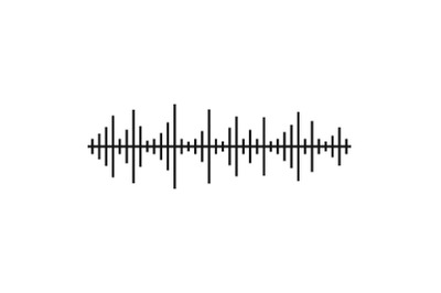 Equalizer effect icon, simple black style