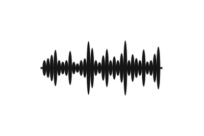 Equalizer tune icon, simple black style