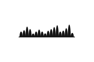 Equalizer level icon, simple black style