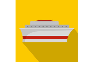 Ship icon, flat style