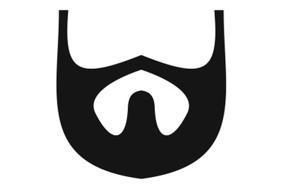 Growth of beard icon, simple style.