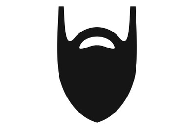 Fashion beard icon, simple style.