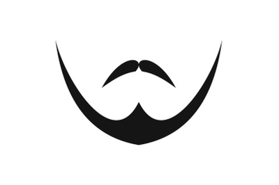Human face icon, simple style.