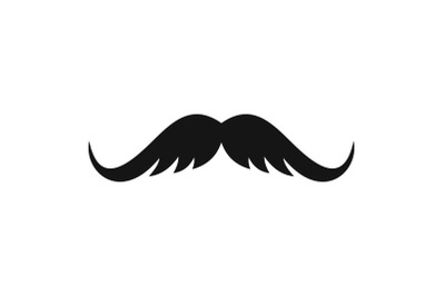 Cutting mustache icon, simple style.