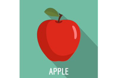 Apple icon, flat style