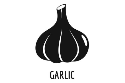 Garlic icon, simple style.