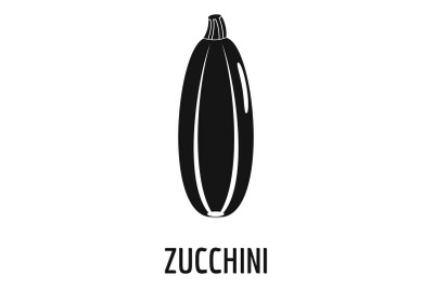 Zucchini icon, simple style.