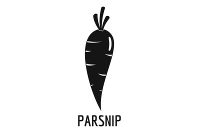 Parsnip icon, simple style.