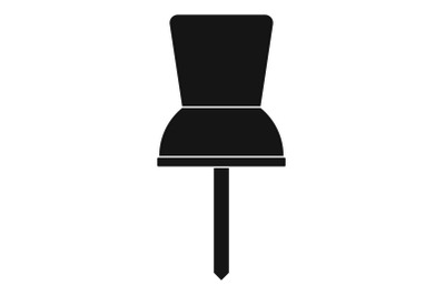 Pin icon, simple style.