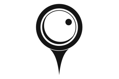 Locate pin icon, simple style.