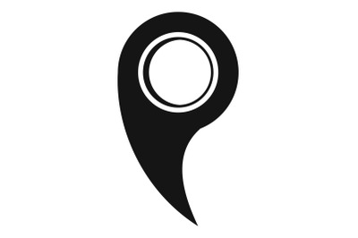 Gps mark icon, simple style.