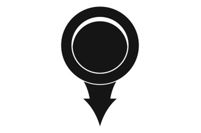 Point icon, simple style.