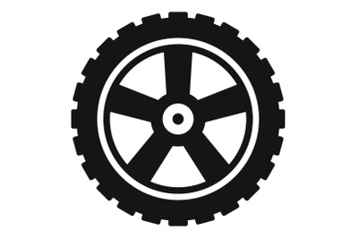 Transport tire icon, simple style.