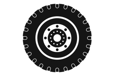 Tyre icon, simple style.