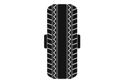 Rubber tyre icon, simple style.