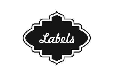 Label icon, simple style.