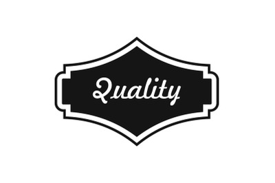 Quality label icon, simple style.