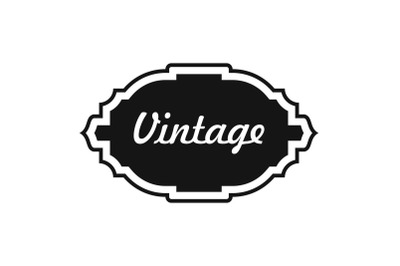 Style label icon, simple style.