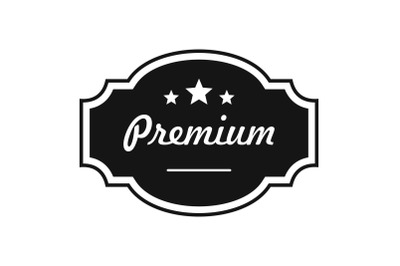 Best premium label icon, simple style.