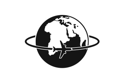 Worldwide icon, simple style.