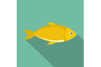 Fish icon, flat style.