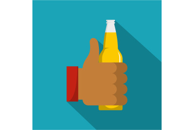 Beer icon, flat style.