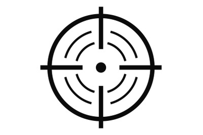 Rear sight icon, simple style.