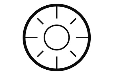 Backsight icon, simple style.