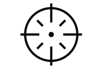 Specific target icon, simple style.