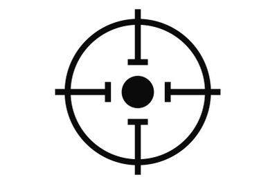 Important target icon, simple style.