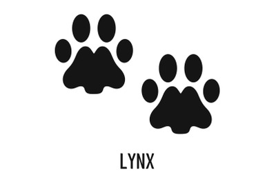Lynx step icon, simple style.
