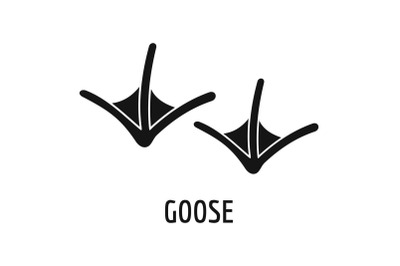 Goose step icon, simple style.