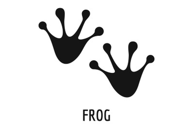 Frog step icon, simple style.