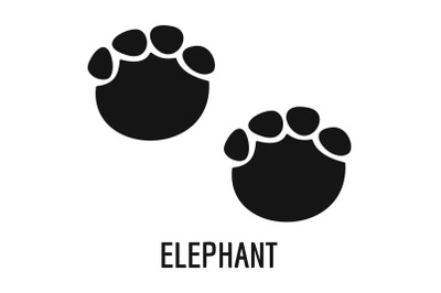 Elephant step icon, simple style.