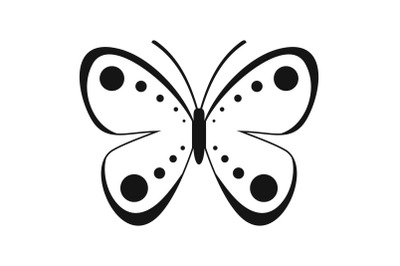 Wild butterfly icon, simple style.