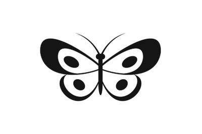 Tropical butterfly icon, simple style.