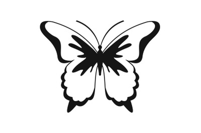 Insect butterfly icon, simple style.