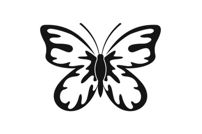 Summer butterfly icon, simple style.