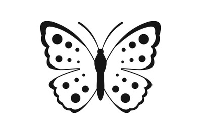 Spring butterfly icon, simple style.