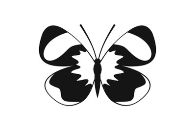 Light butterfly icon, simple style.