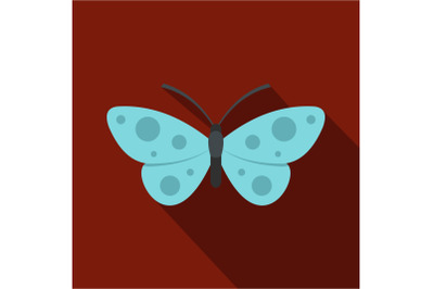 Butterfly icon, flat style.