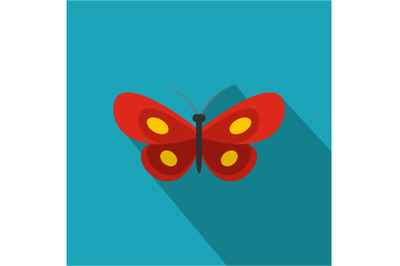 Tiny butterfly icon, flat style.