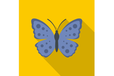 Spring butterfly icon, flat style.