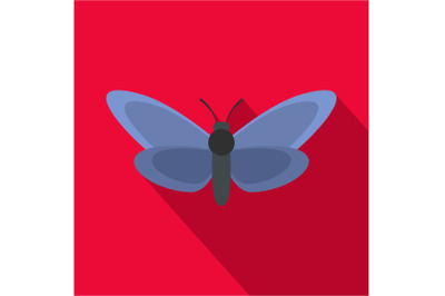 Light butterfly icon, flat style.