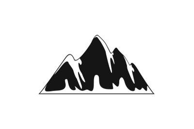 Alp icon, simple style.
