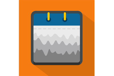 Calendar abstract icon, flat style